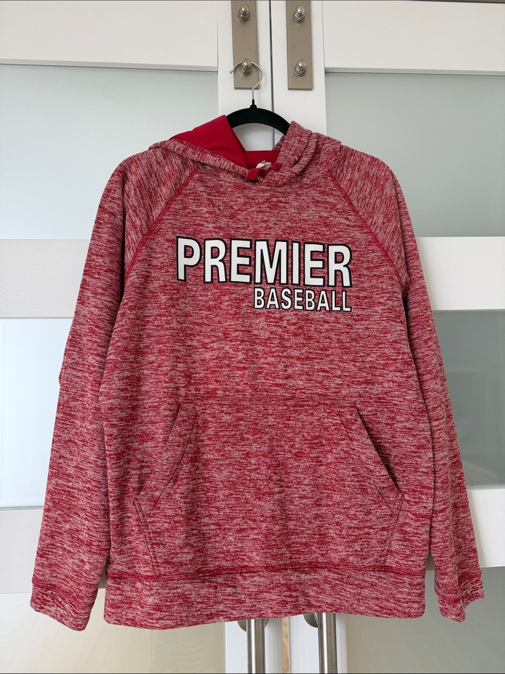 Premier Baseball Red Hoodie Sweatshirt  unisex S/M